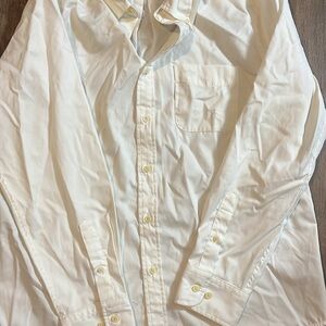 Dockers Men's White Button Down Shirt